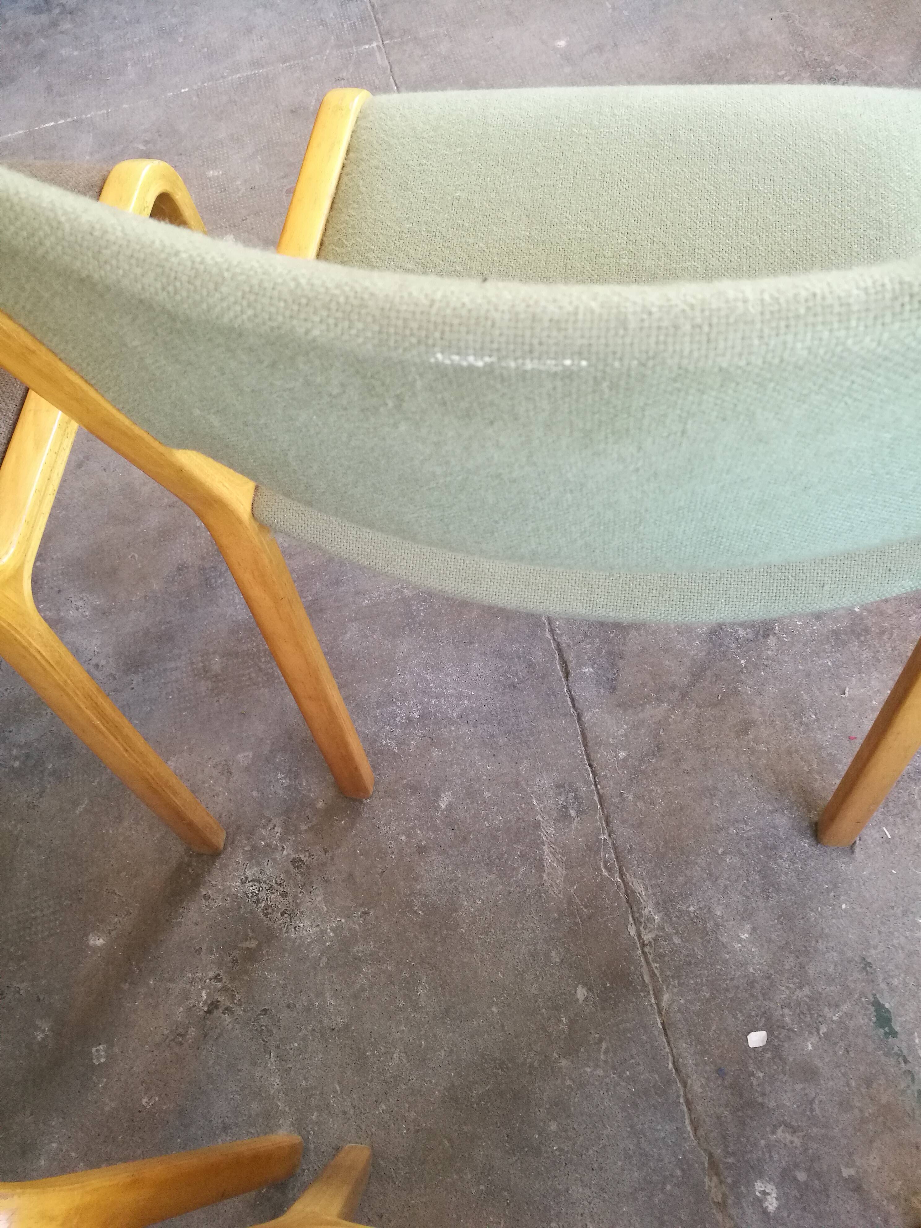 Set de 6 chaises scandinave plywood