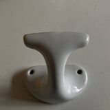 XL white ceramic earthenware coat rack from the 1960s