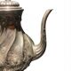 Silver-plated metal teapot