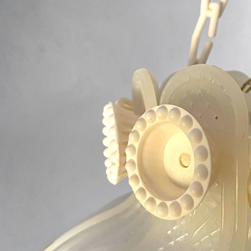 Vintage white kitchen lamp small chandelier