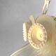 Vintage white kitchen lamp small chandelier