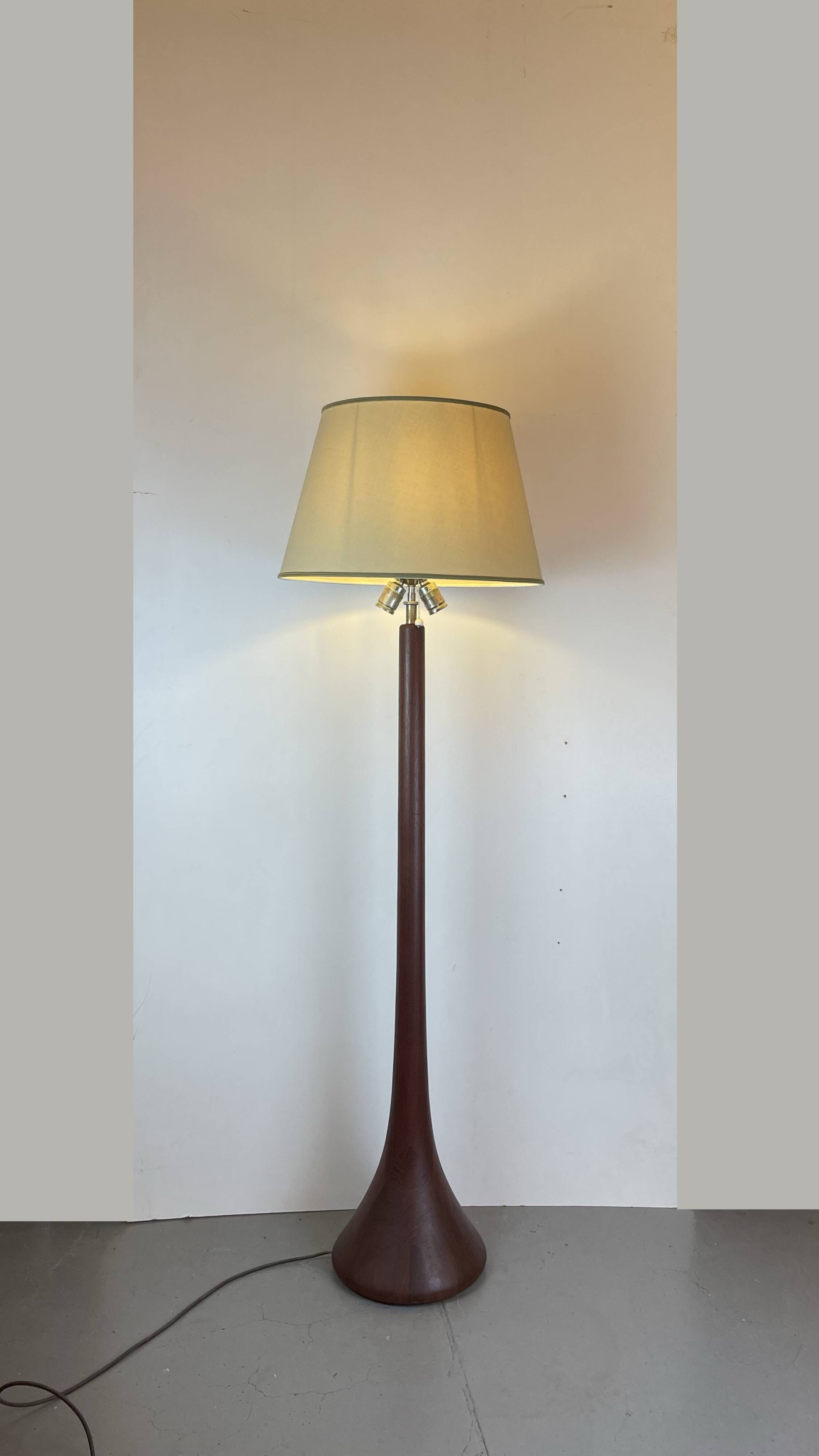 Mid-Century Teak Floor Lamp by Kirk, Denmark, 1960s