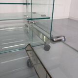 Italian design glass console storage unit by Gallotti & Radice An70