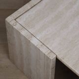 Table basse en travertin, 1980