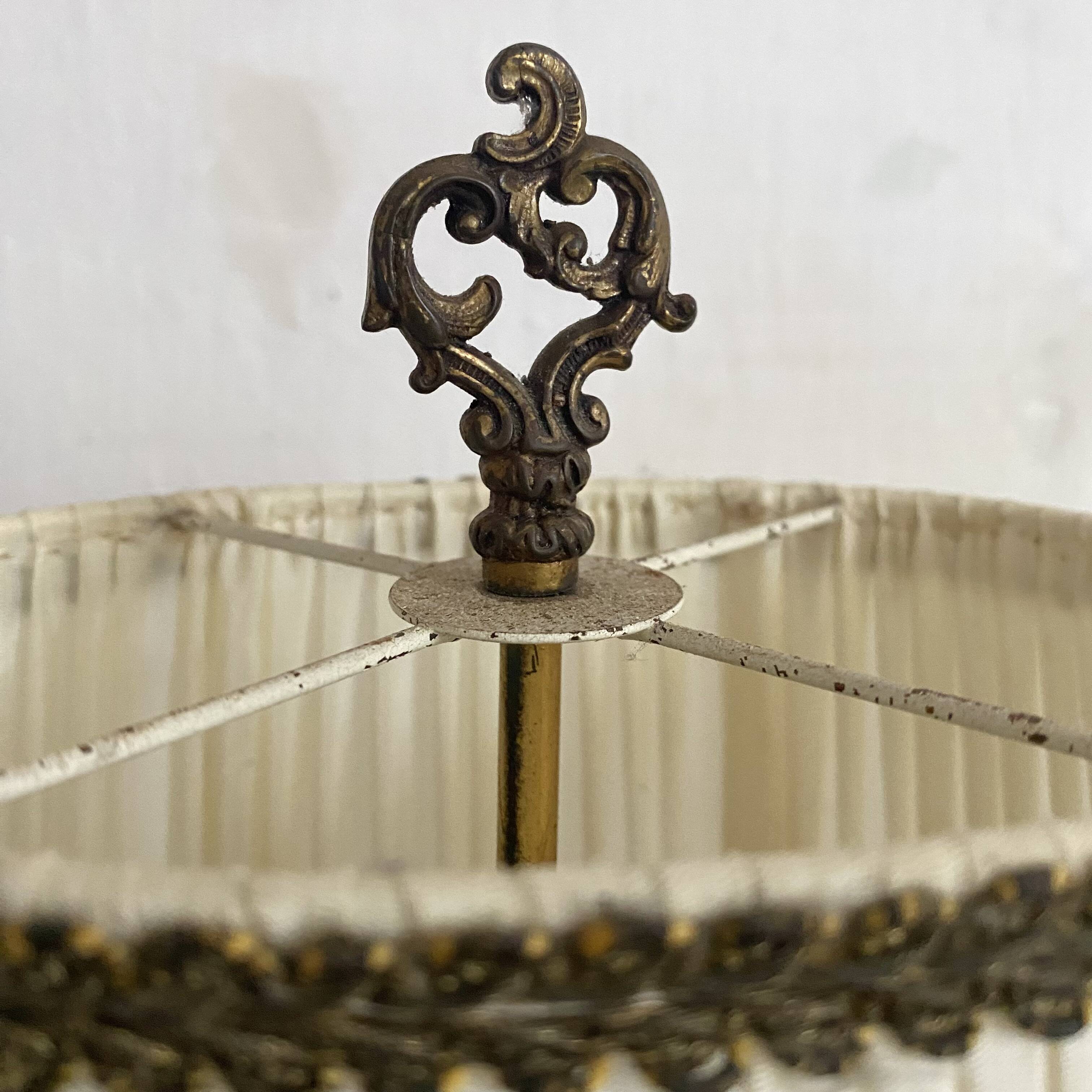 2-light brass hot water bottle lamp