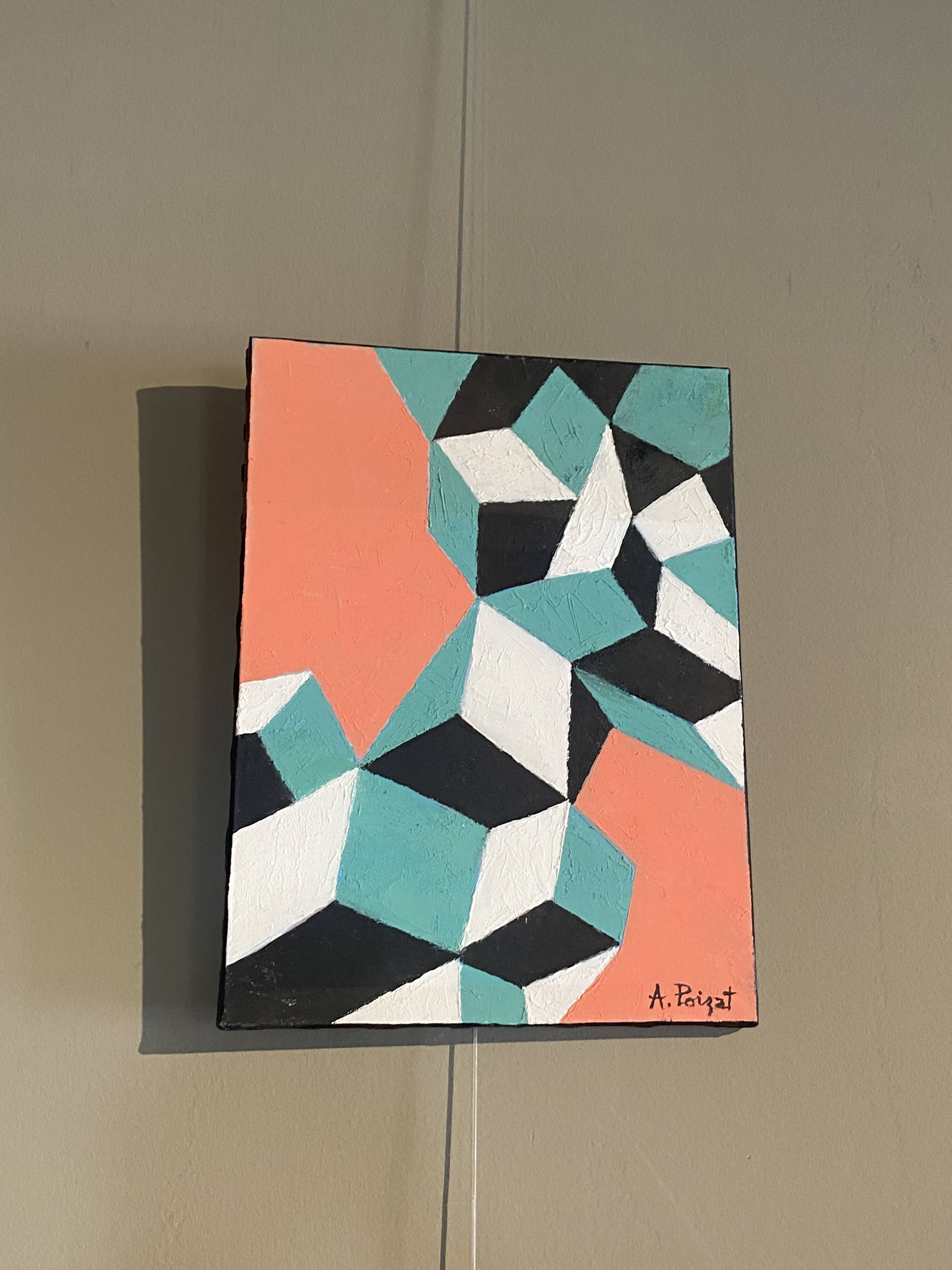 Geometric painting Albert Poizat