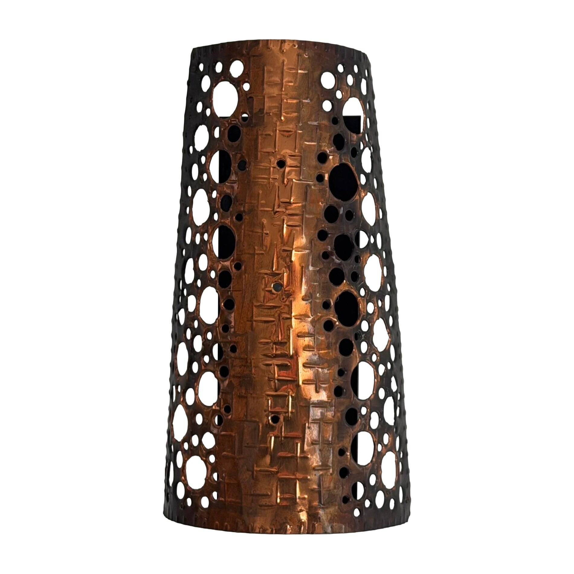 Simple metal wall light in brutalist style, 1970s, Germany.