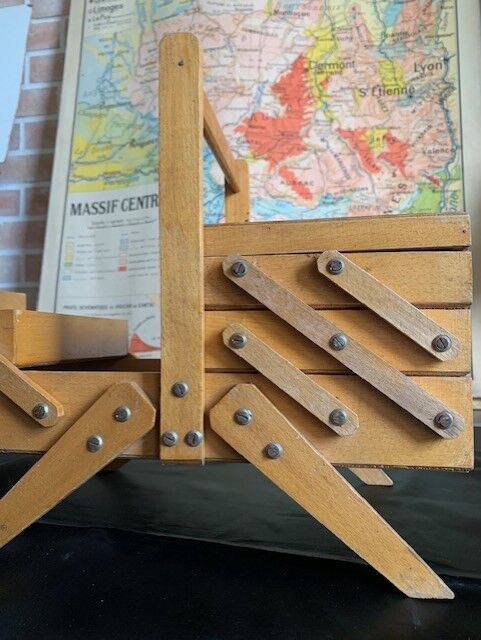 Worker drink sewing Scandinavian feet compass