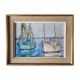 Painting signed René Leforestier and frame