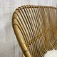 Vintage rattan bench