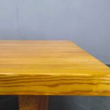 1960s Scandinavian Solid Pine Coffee Table Minimalist Design