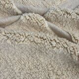 White wool rug size 200cmx200cm 6.5ftx6.5ft (Moroccan handmade)