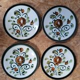Set 4 plates Boch Argenteuil