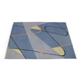 Tapis kilim moderniste géométrique par Antonín Kybal, années 1960.