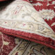 Handmade traditional red ziegler rug floral wool area rug- 124x187cm