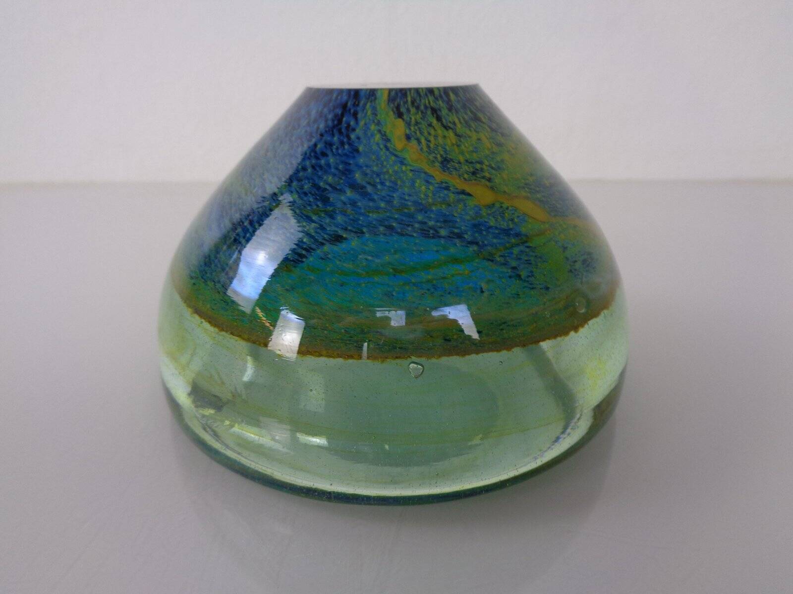 Maltese glass ashtray from Mdina, 1960s