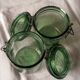 Lot 2 jars green Solidex 1/2 L glass