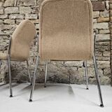 Pair of vintage 1970s Sedus bouclette wool armchairs