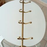 Coat rack in solid brass gilded 50s
