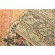1970s Turkish Oushak Handmade Wool Cotton Orange Runner 94x383