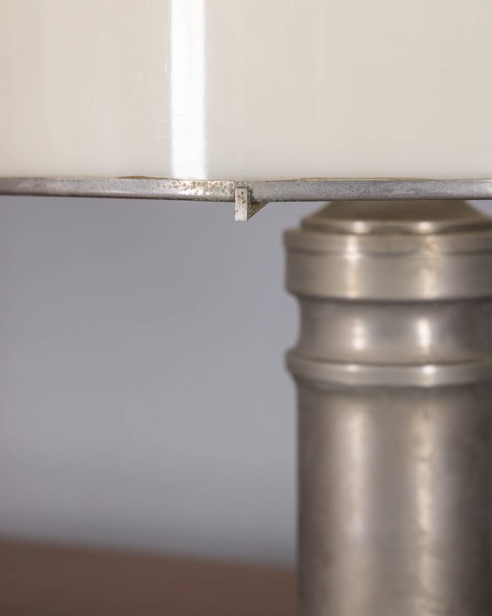 Vintage 1970s table lamp in metal and plexiglass by Vit Kellj