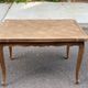 Louis XV extendable dining table from the 18th century, renovated in solid oak 200