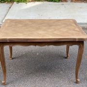 Table à manger Louis XV extensible XVIIIème rénovée en chêne massif 200