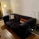 Beautiful Hay sofa in navy blue velvet — good condition