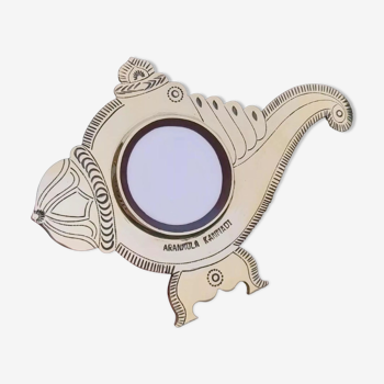 Metal Mirror Aranmula Conchu with back stand model