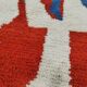 Off-white Moroccan rug with colorful patterns, 200cm x 300cm