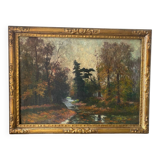 Signed landscape from the beginning of the 20th century