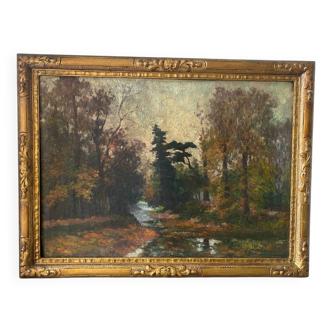 Signed landscape from the beginning of the 20th century