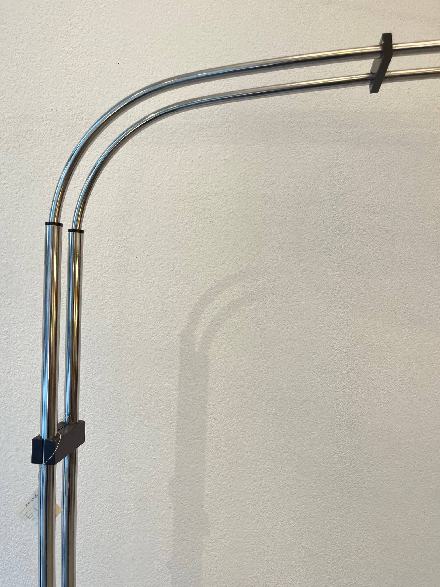 chrome metal arc lamp edited by Zonca Italy around 1970