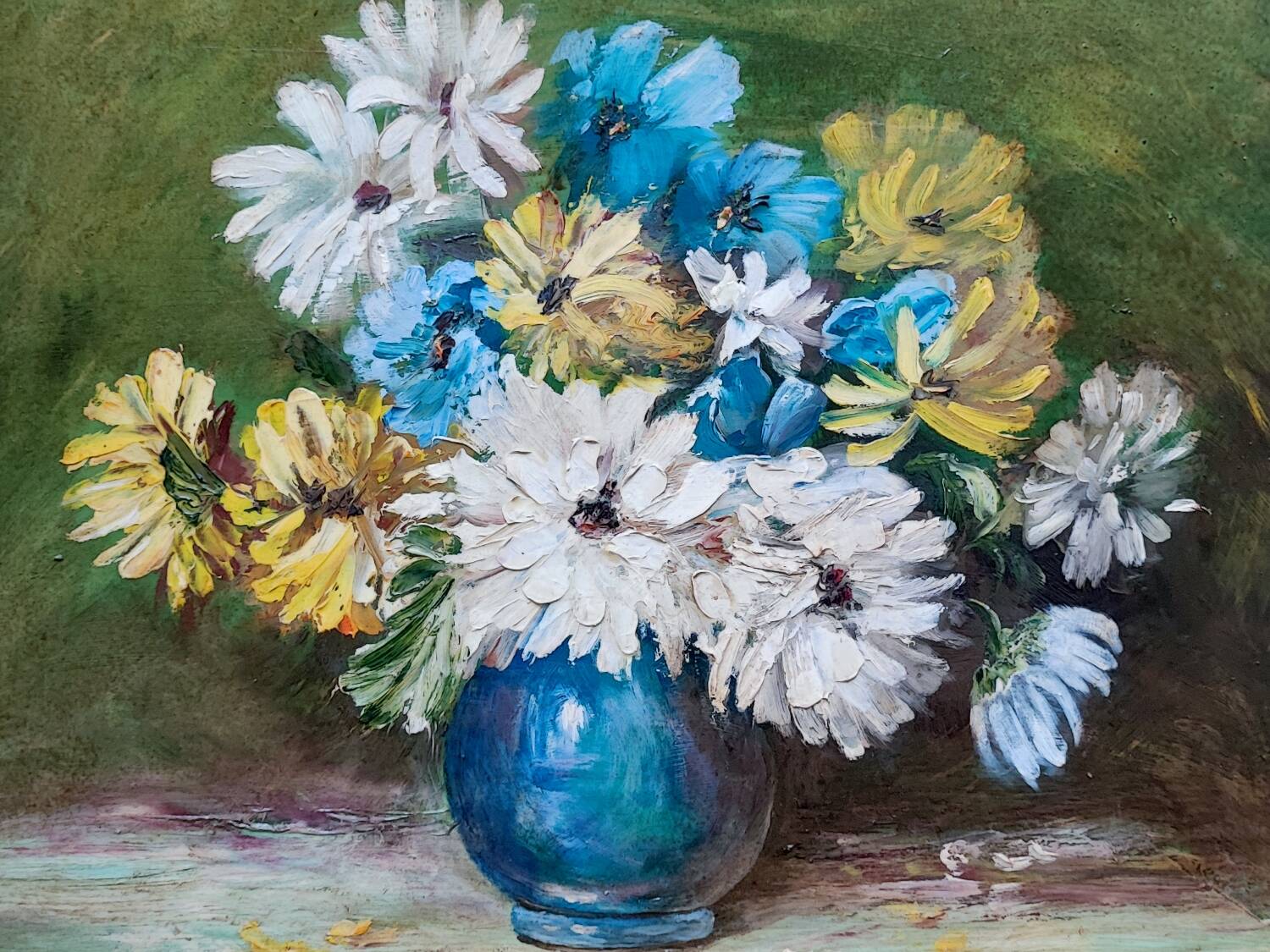 Oil painting : floral by Pearl Geddis