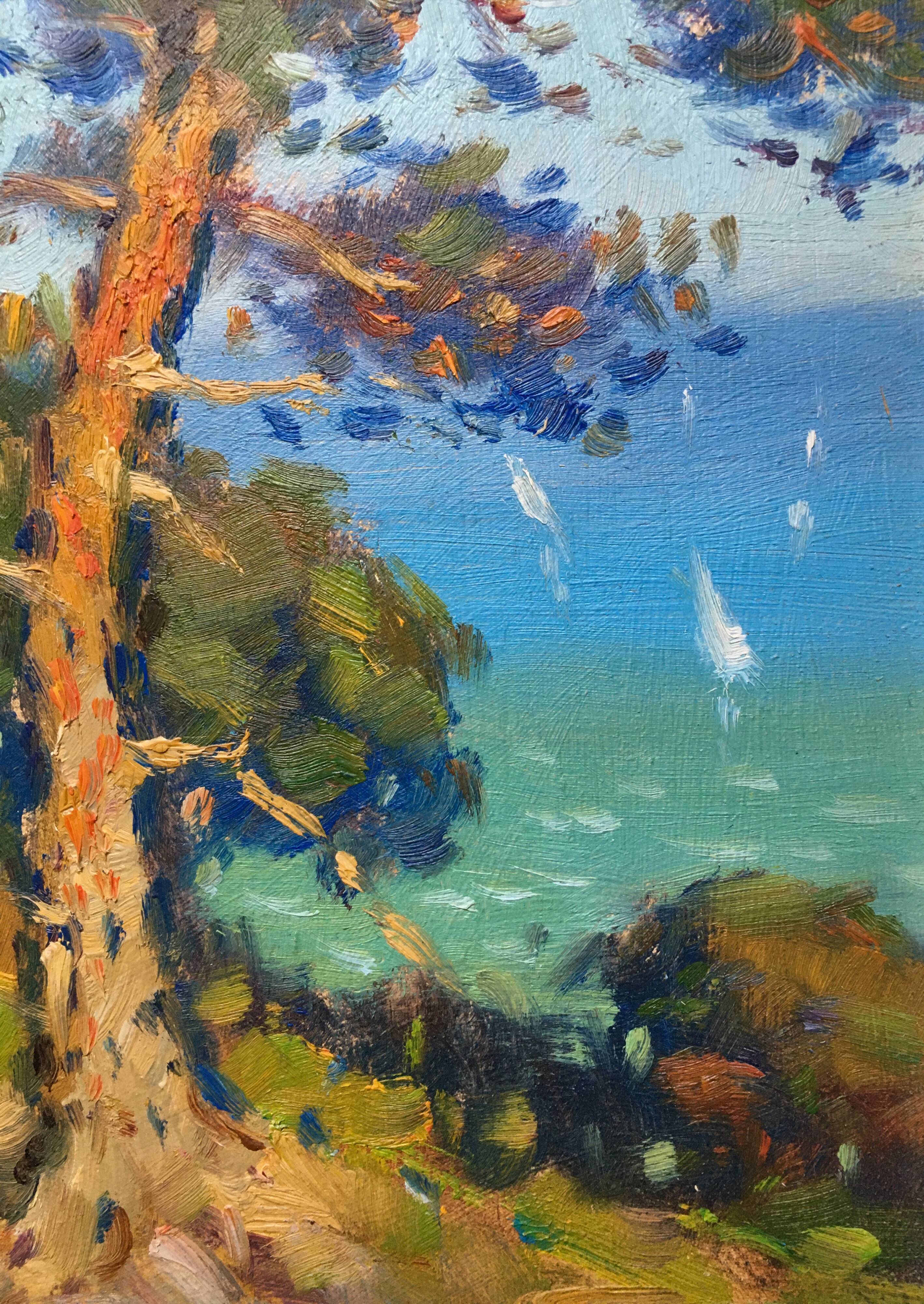 Table by Louis Sola (1928-2011) Marine seaside to pines