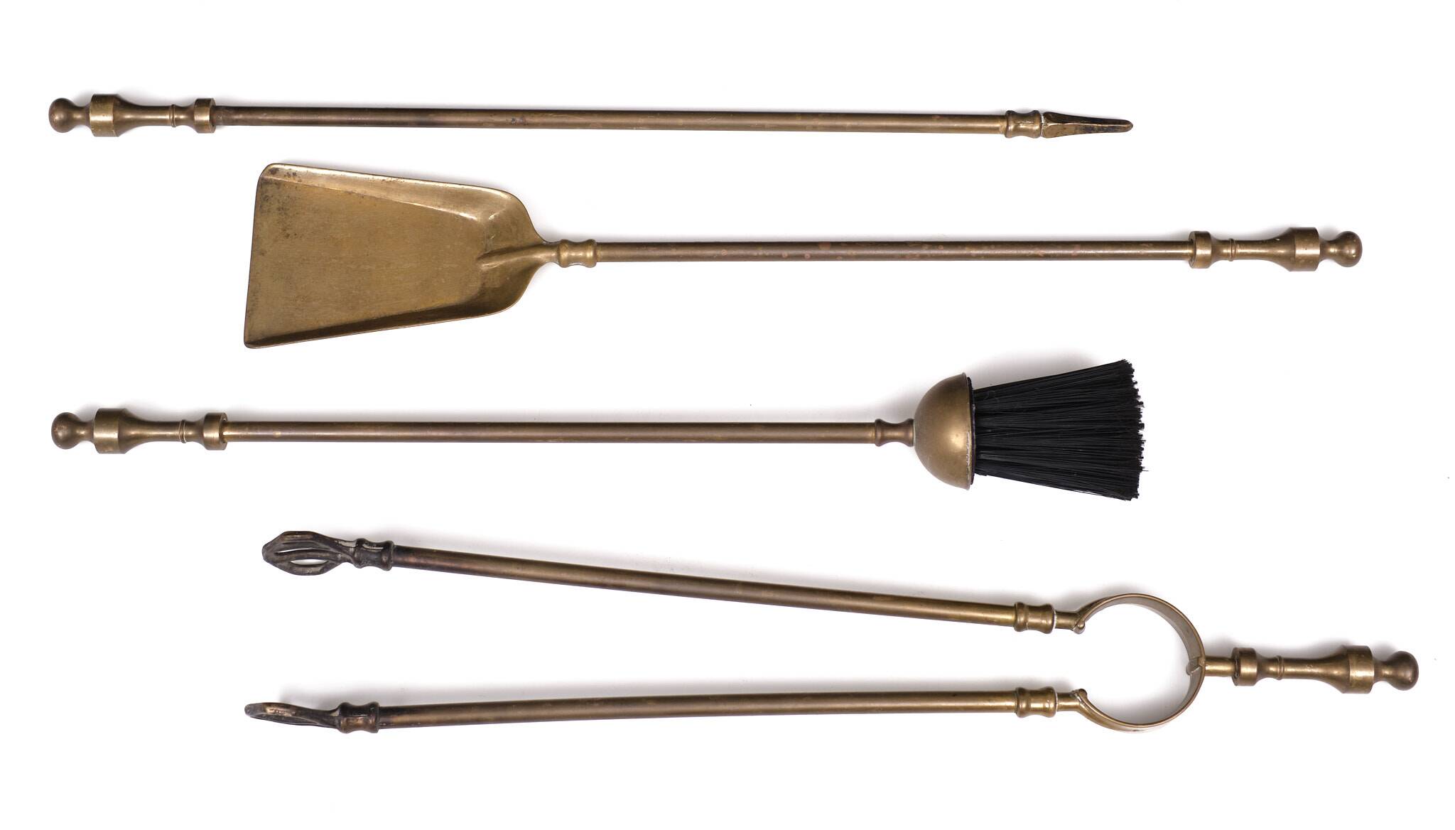 5 piece Brass Fireplace set England