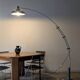 Vintage space-age Arc floor lamp by Leclaire & Schäfer, 1960s 1970s.