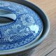 Oval Vintage Terrine in Blue and White Porcelain, Casserole with Lid