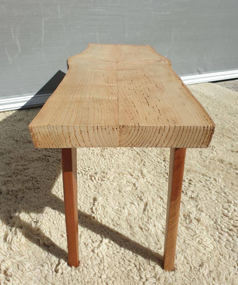 Raw design coffee table with compass legs