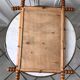 Barber mirror blond wood style bamboo 50s