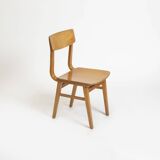 1 of 14 plywood dining chairs, Czechoslovakia, 1960s