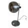 1960s vintage table lamp eyeball brushed steel Aluminor - 34 cm