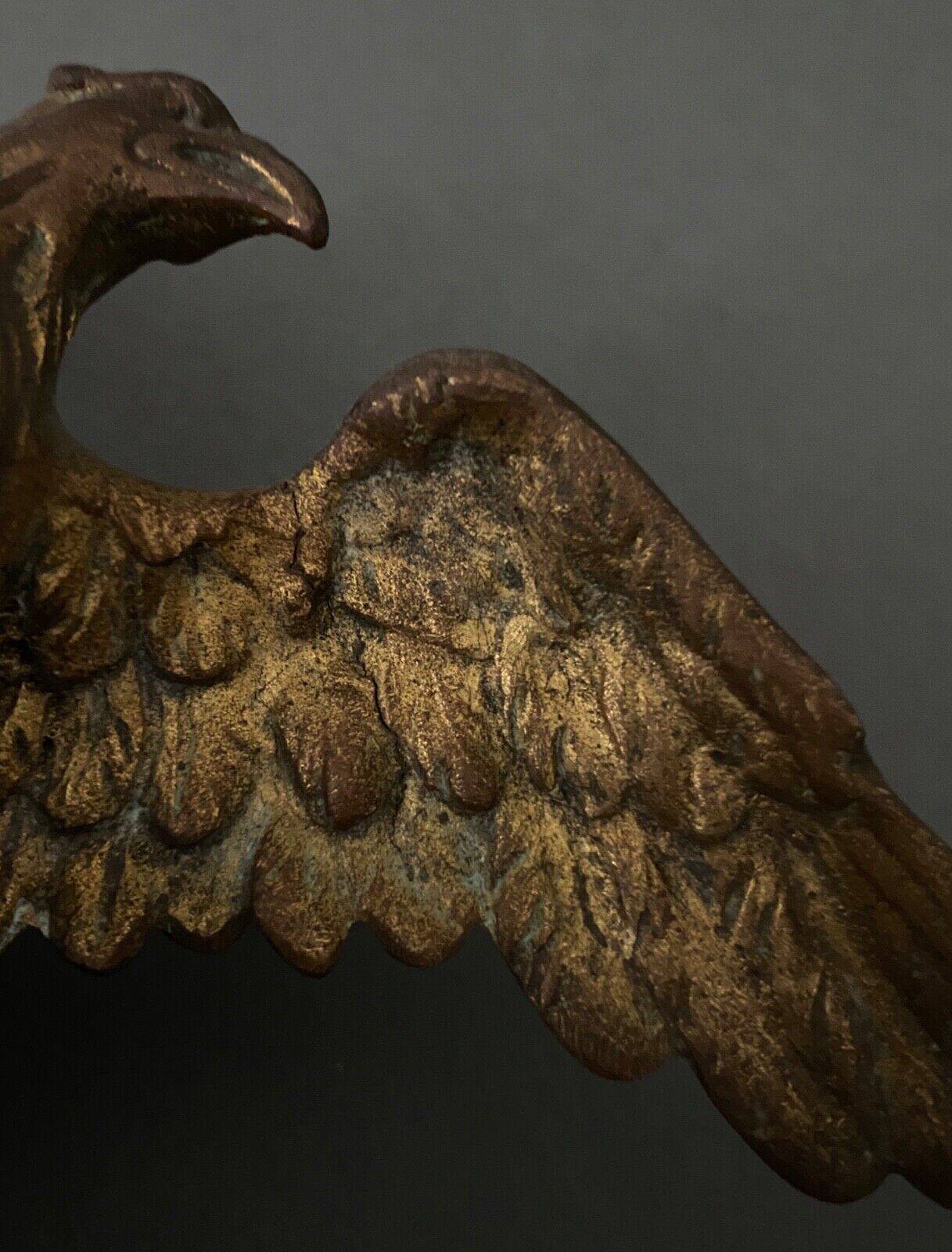 Three bronze eagles Napoleon III 19th century golden patina