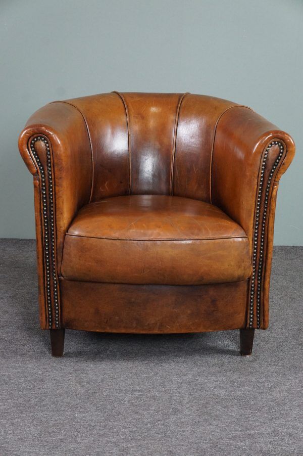 Club armchair in sheepskin, Joris