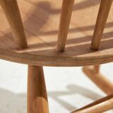 Iw3 beech rocking chair by illum wikkelsø for niels eilersen (mk10413)