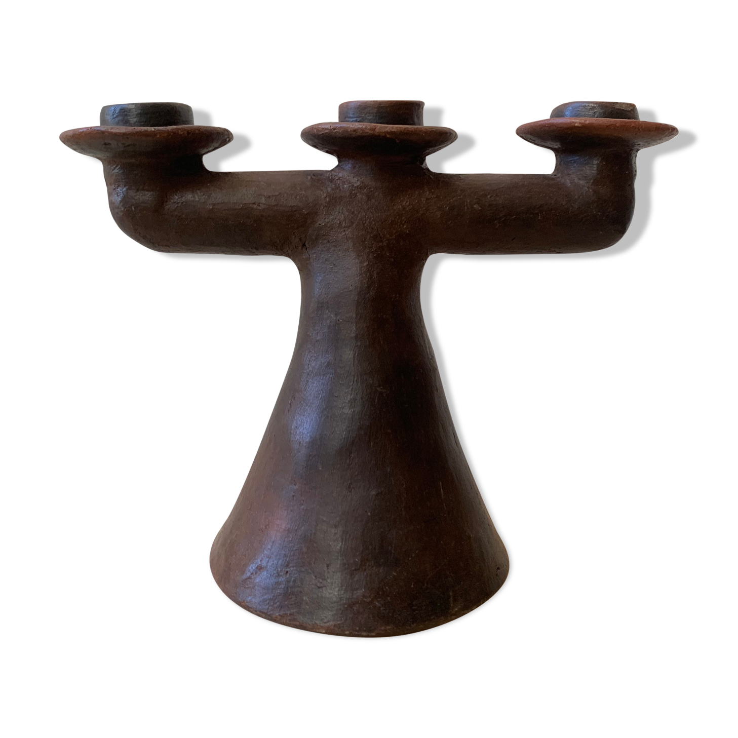 Terracotta candle holder