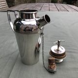 Old silver metal shaker