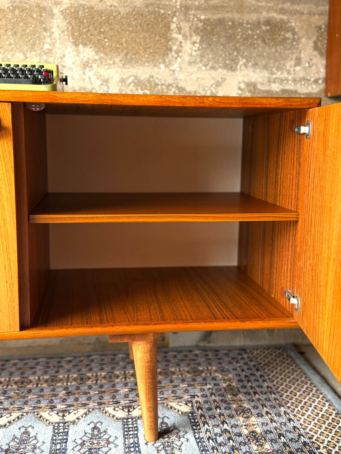 Vintage Scandinavian teak sideboard, 1970.
