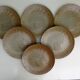 Lot de 6 assiettes plates Poisson Grès CNP Village France