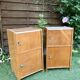 2 beautiful vintage wooden bedside tables